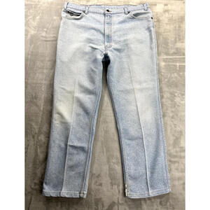VTG Levi's Jeans Men's 42x32 Light Wash Relaxed Straight Distressed USA Y2K READ